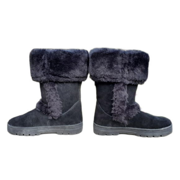 Style & Co Witty Black Suede Boots Size 6 - Picture 1 of 9
